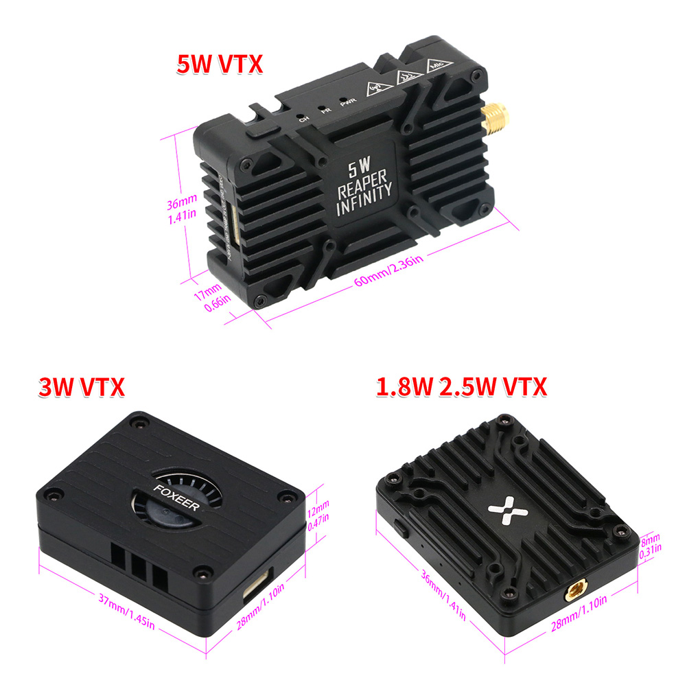 Foxeer Reaper Extreme V2 5.8G  - Foxeer Reaper Extreme 2.5W Vtx recension och pris